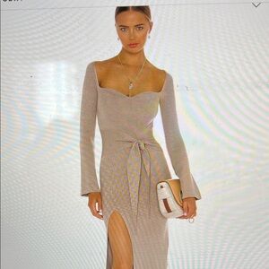 Revolve Song of Style Timothee Sweater Dress - Taupe